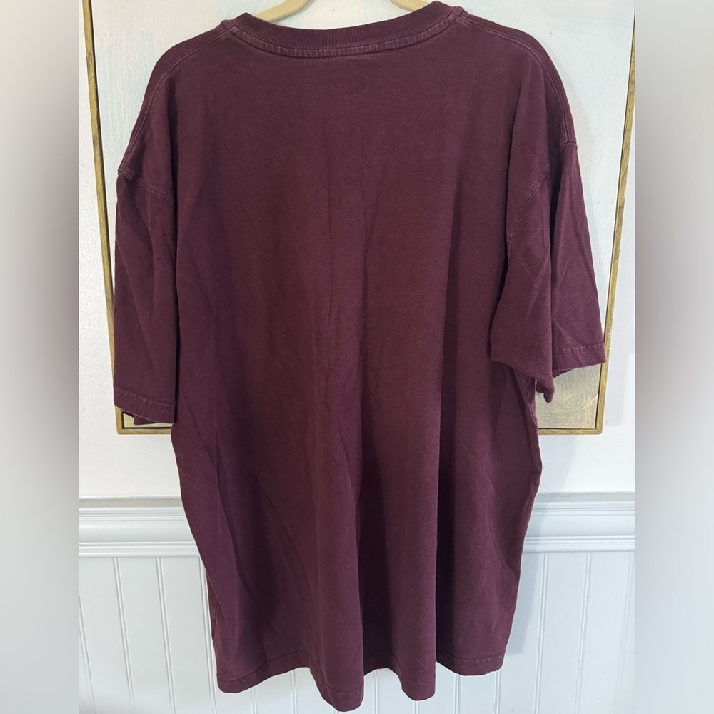 CARHARTT Workwear Short-Sleeve Henley Shirt In Port Maroon Size XL - Picture 4 of 6